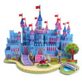3D Blue Castle Puzzle